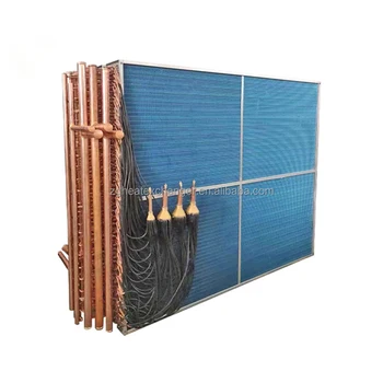 Good Quality Industrial Chilling Air Cooled Blue Fin Type Copper Condenser And Evaporator
