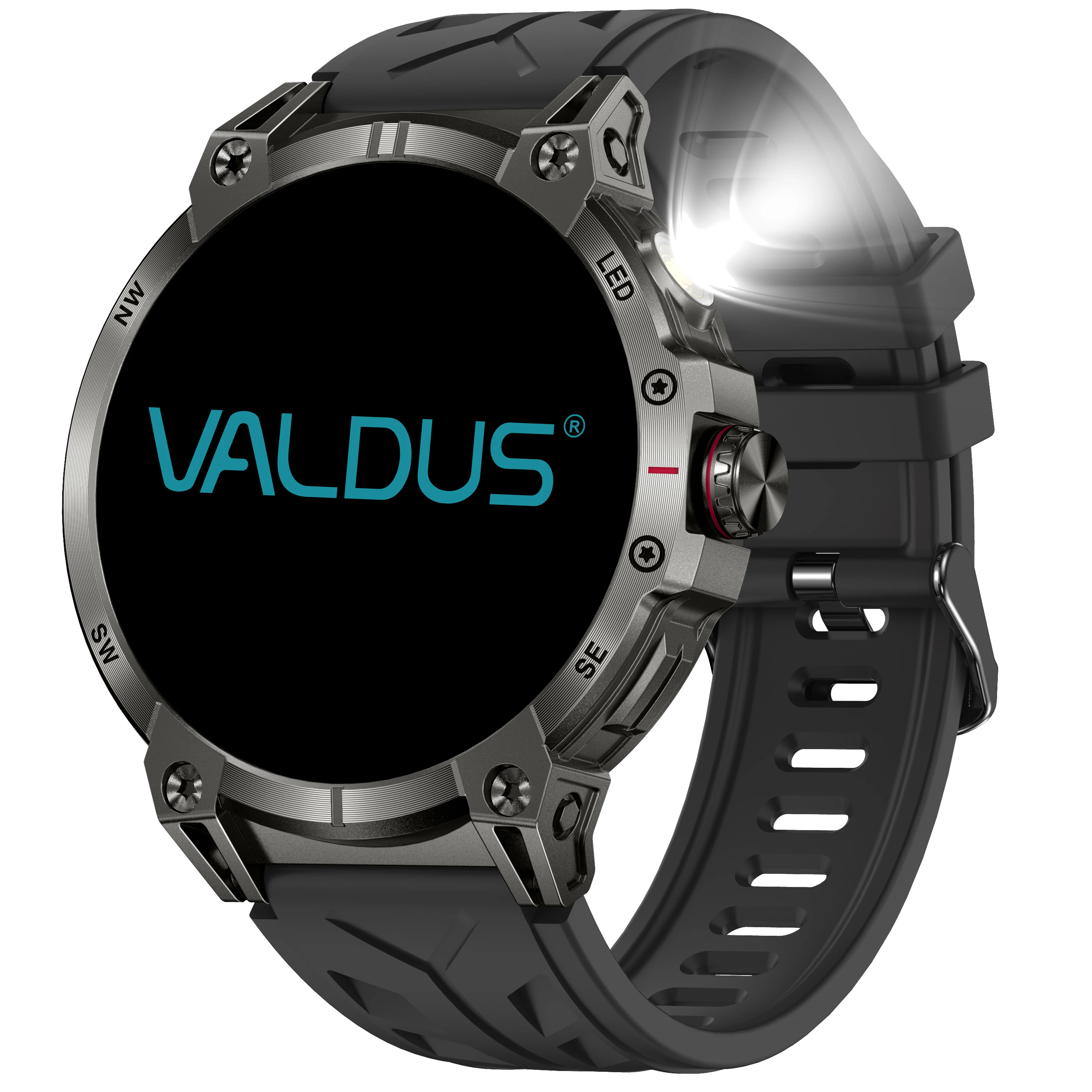 VALDUS Blood Pressure Monitoring Heart Rate Monitoring 760mAh Battery Waterproof Smartwatch Weather Forecast VS19 Smart Watch
