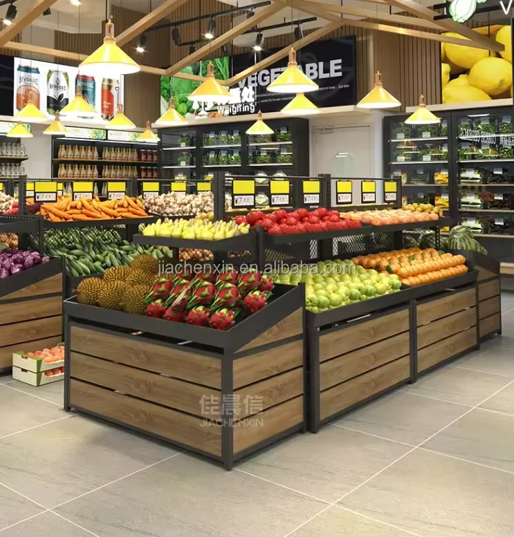 Grünes Gemüse Obst Regal Regal Supermarkt Gemüse Regal Rack Gemüse Und Obst Display Regale Shop Design Display Stand