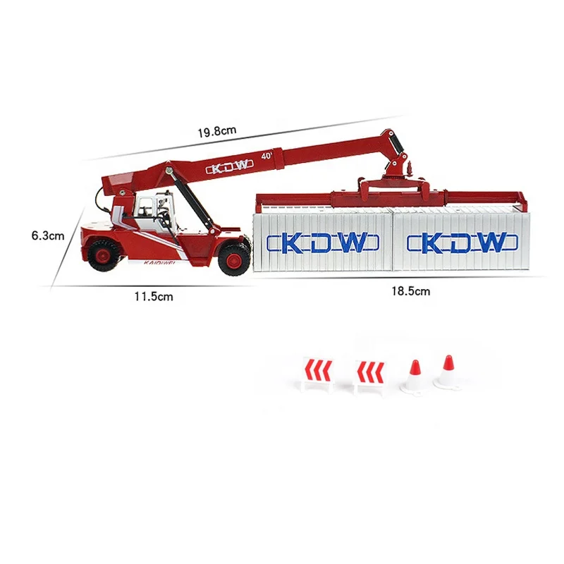 KDW 625036 1/50 Scale Diecast Container Reach Stacker Truck Model