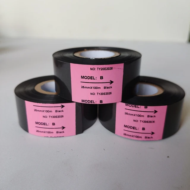 HP501 Ribbon Coding Machine MODEL: B 25 Mm*100m Xiamen Tianyi TANE Coding Machine Ribbon Carbon Ribbon Date Ink Ribbon 2