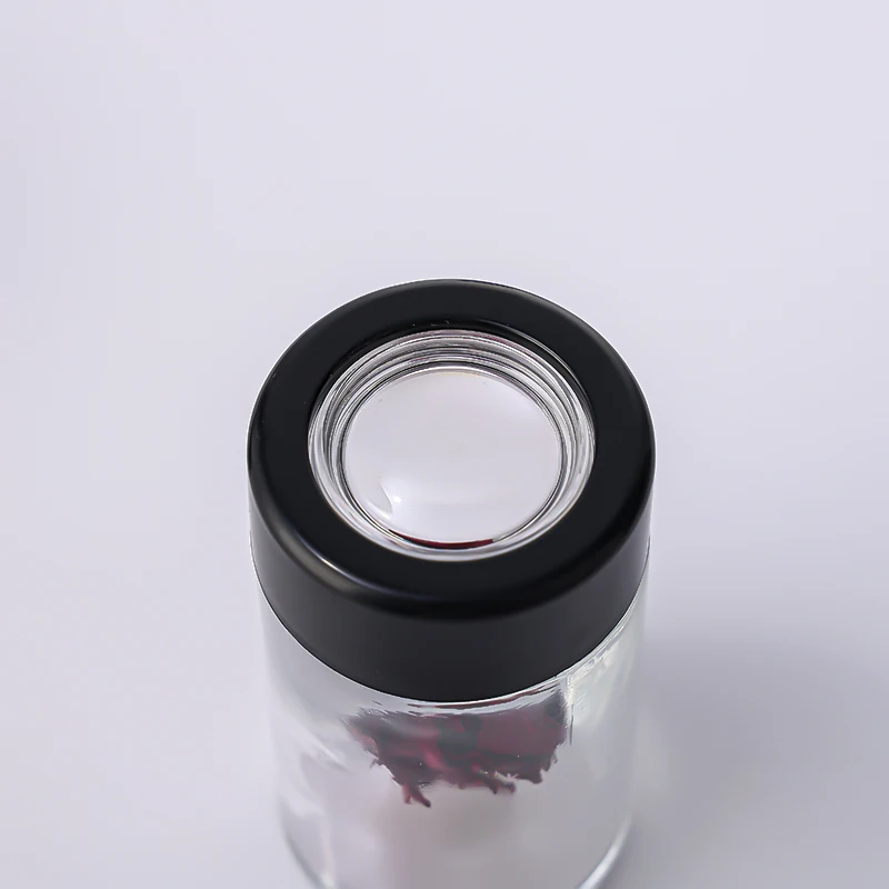 Child-Resistant 30ml/60ml/120ml Glass Airtight Smellproof Storage Jars Black Plastic Lid Dry Flower Cosmetic Eye Cream Other Dry
