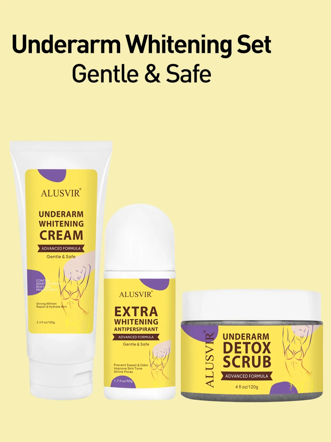 Private Label Skin Care Female Underarm Private Body Bikini Area Parts