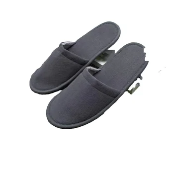 OEM Custom Wholesale Luxury Cheap White Washable Hotel Room Spa Guest Disposable Cotton Terry Slippers