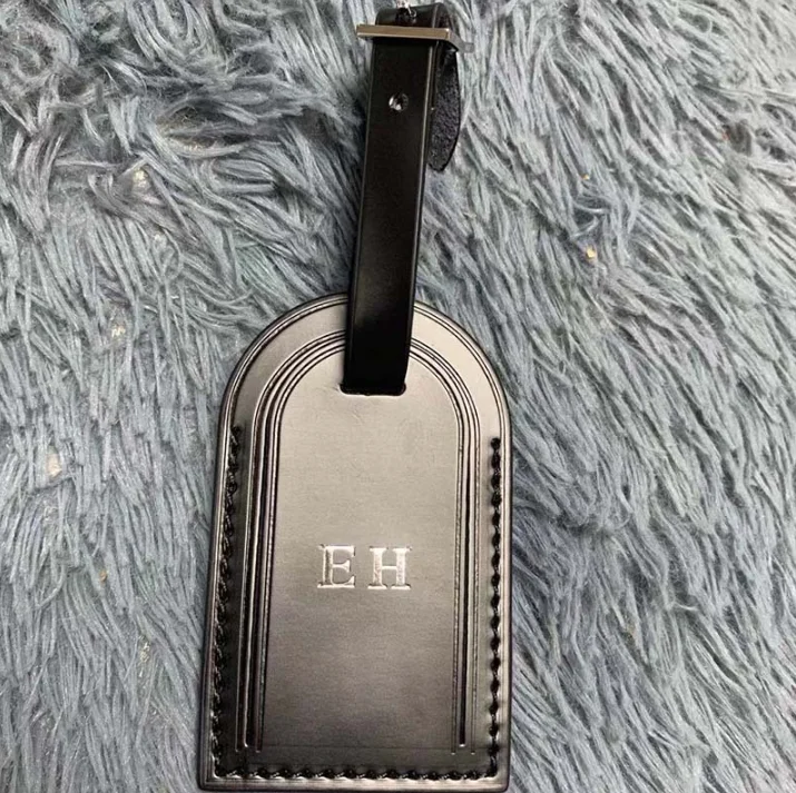 Louis Vuitton, Accessories, Authentic Louis Vuitton Black Heat Stamped  Luggage Tag