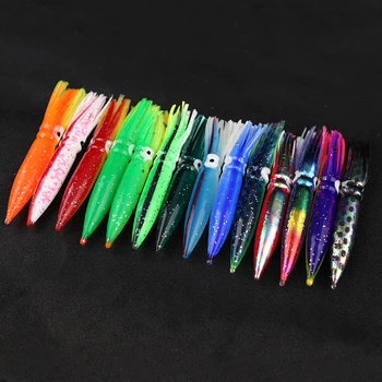 CHEERY Soft Squid Skirt 9/7.5cm Luminous Artificial Octopus Fishing Lure Trolling Baits XX-113 – Soft Lure – view 3
