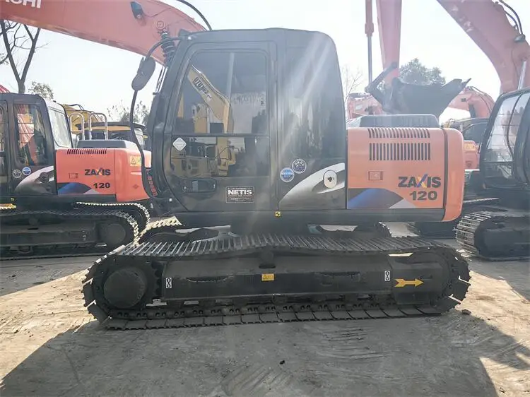 Used Hitachi ZX120 Excavator with 0.59 Bucket Capacity 12000 KG Machine Weight and 72.7kw Power