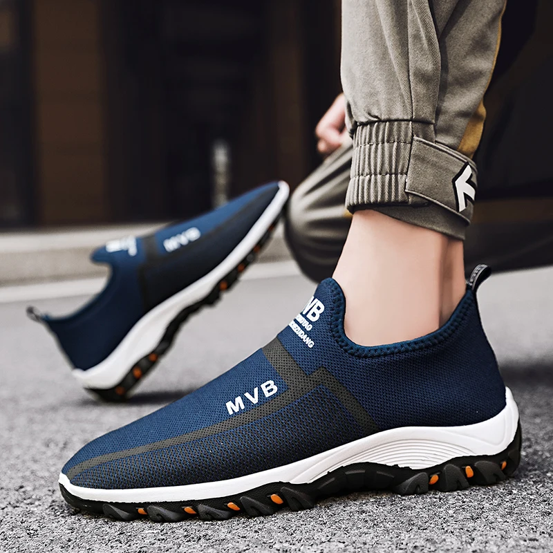 Men's Water Shoes Mesh Slip-On Loafers - Quick Dry Casual Walking Shoes