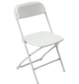 Cheap Price White Plastic Folding Chair for Event Party Garden Ultralight Outdoor Chair