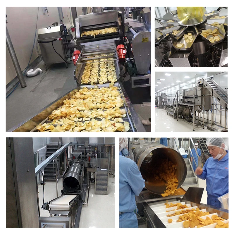 TCA Semi Automatic Snacks Sweet Crisps Making Machine Full Automatic Potato Chips Production Line Price for Sale