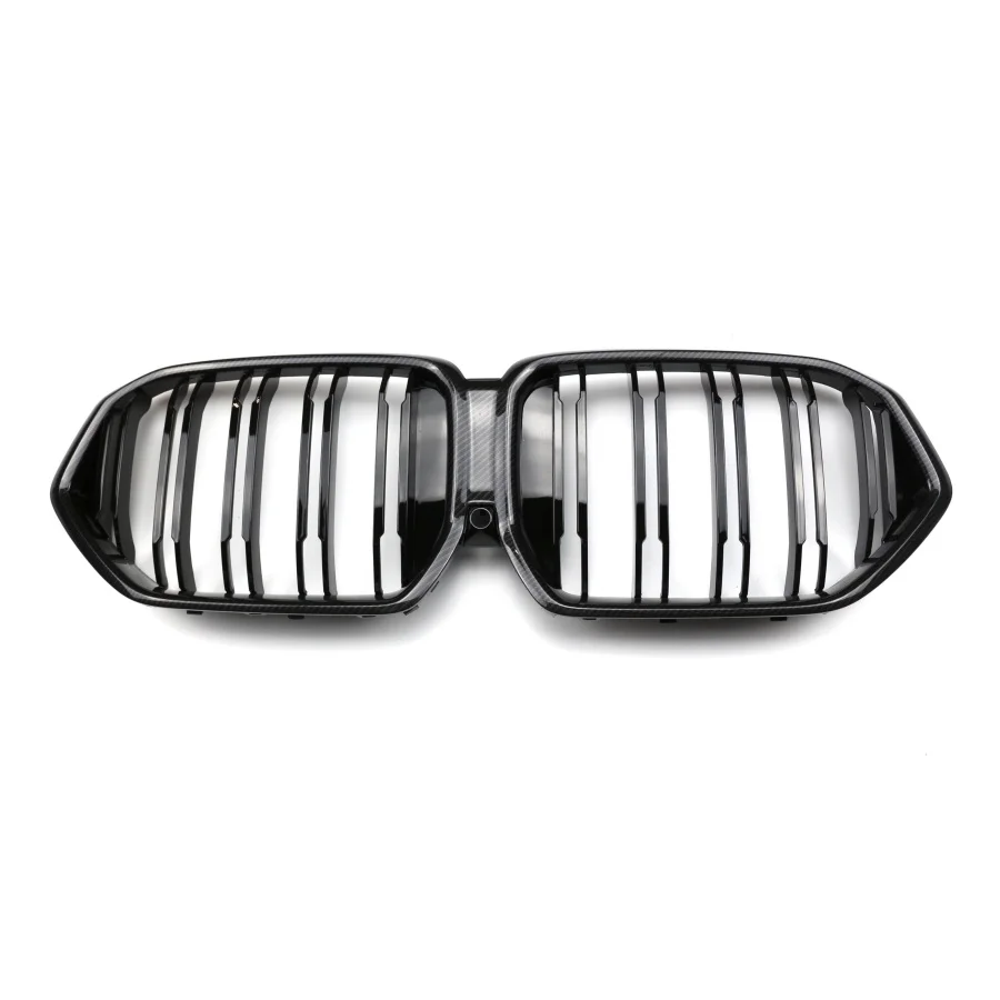 double bar gloss black tri color carbon fiber-9