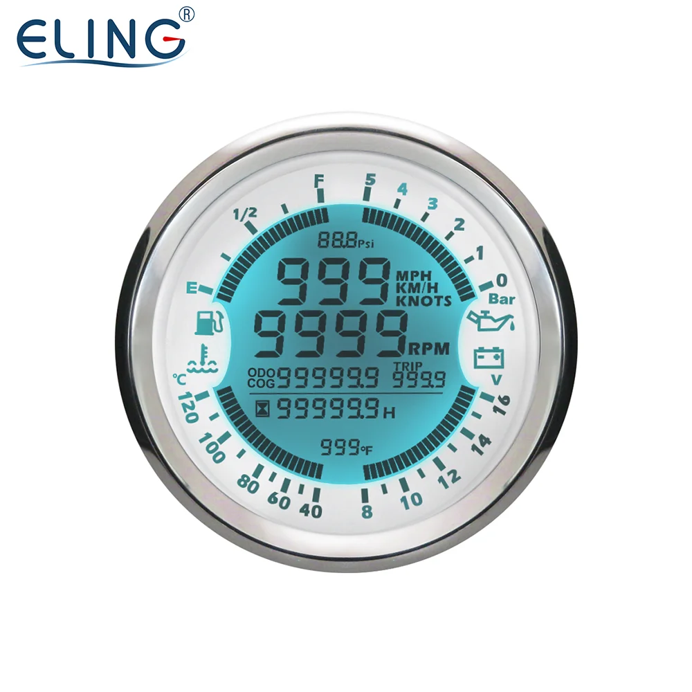  ELING 2-in-1 GPS Speedometer with Tachometer