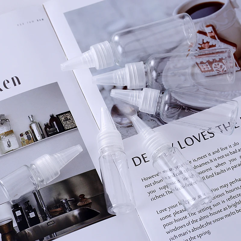 1oz 30ml 50ml 60ml 120ml Kitchen Bottle Soft Plastic Squeeze Sauce Tube