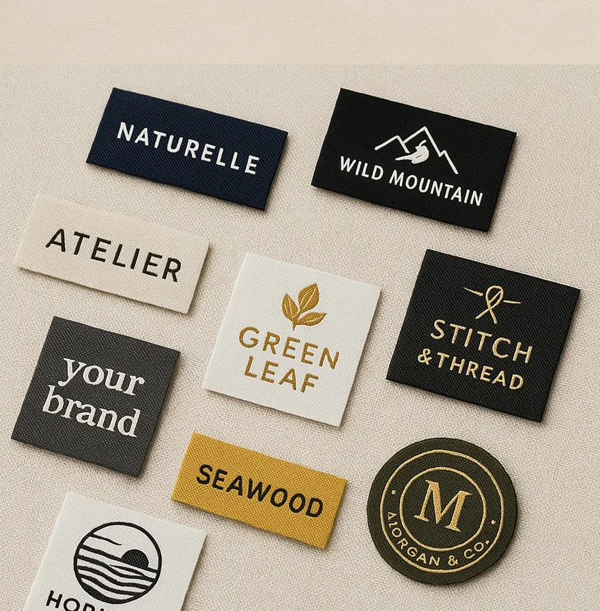 Custom Shirt High Density Private Brand Logo Garment Labels