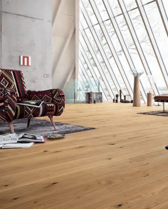 220mm Width UV Oiled Brushed and Smoked White Oak Engineered Parquet Flooring