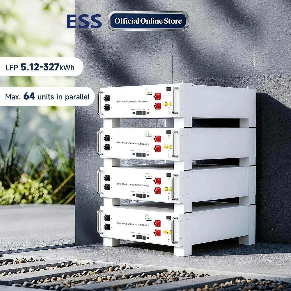 SE-G5.1 Pro-B, літієва акумуляторна батарея, 51,2 В, 200 А·год, 500 А·год, тривалий термін служби, комплект акумуляторів потужністю 10 кВт·год, 20 кВт·год для системи зберігання енергії (ESS), наявність на складі, монтаж у стійку, ступінь захисту IP54, автономна робота