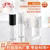 Black cap with transparent bottle