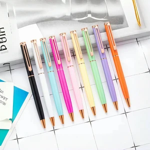 Custom Laser Engraved Logo Print Metal Ballpoint Pens Promotional Business Gifts for Insurance Agriculture Wedding More