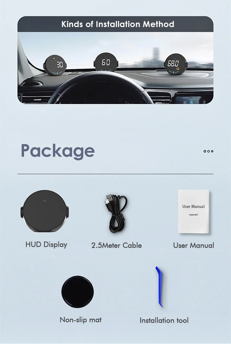 Vjoycar Speedometer Monitoring Devices Mileage Display Overspeed Alarm ...