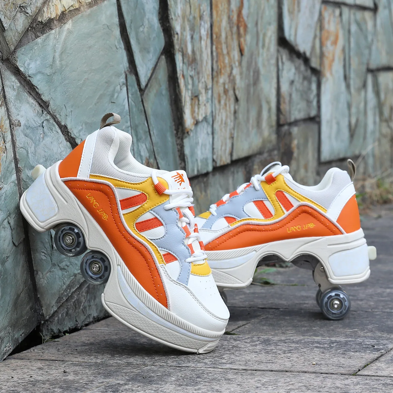 Deformed Shoes and Roller Skates For Adults Wholesale 4 Wheels Skate Shoes