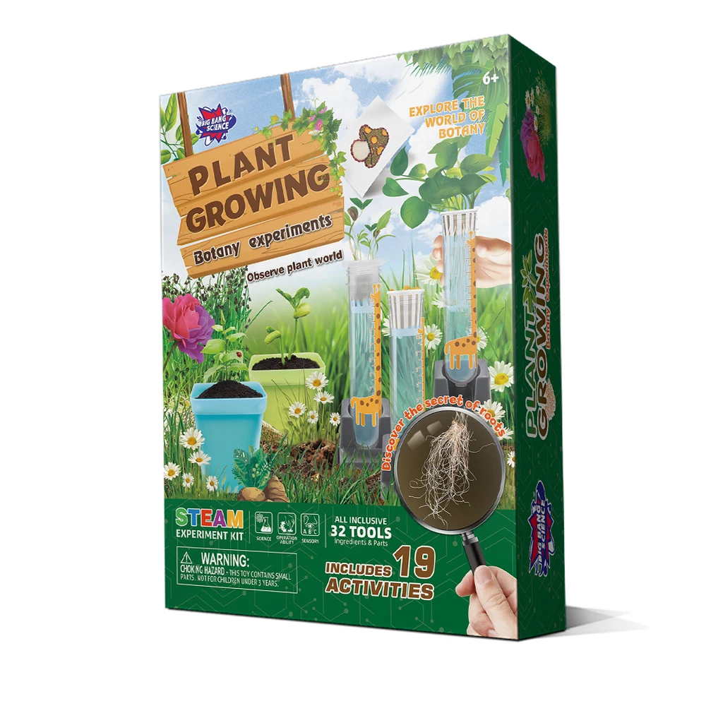 Set Scoperta Delle Piante Per Bambini Magic Garden Seeds | 5 Semi Di Varietà Facili E Veloci: Girasole, Pomodoro, Arachide - 2