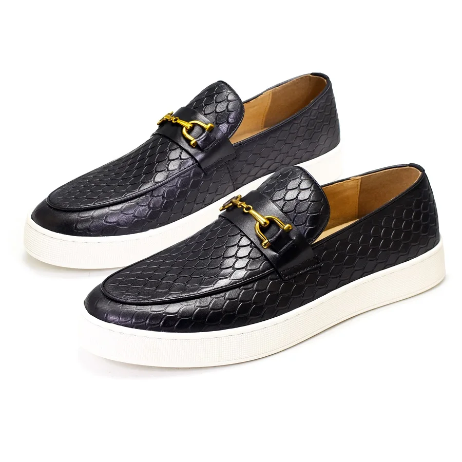 New Arrival Spring Autumn Monk Strap Casual Leather Shoes for Men Slip on Loafer Sports Running Shoes Waling Style Big Size Shoe