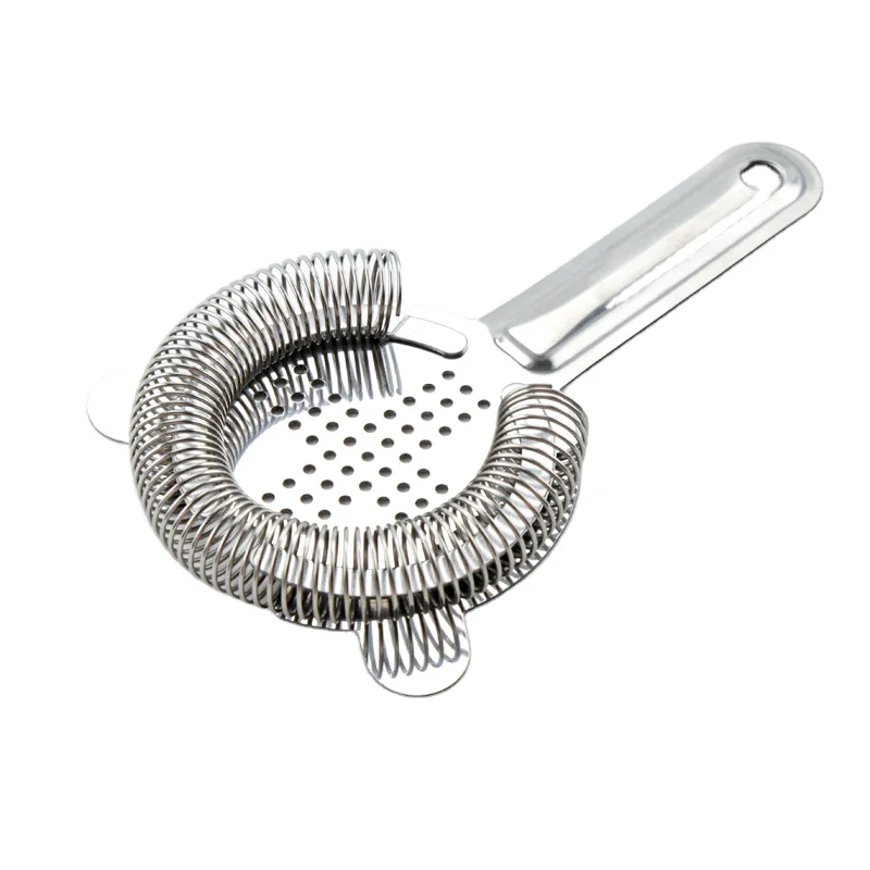 Lecxin Stainless Steel Bar Stainless Steel Bar Strainer Cocktail Shaker Ice Strainer Bartender Mixed Drink Filter Tool 