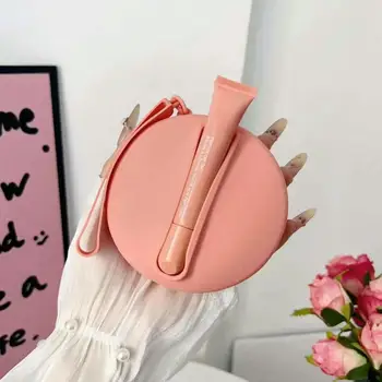 Rodman Fashion Silicone Handbag New Lipstick-Shaped Phone Shell Makeup Wallet Mobile Phone Accessory