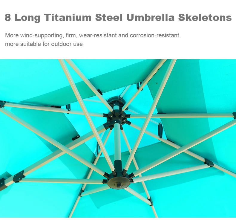 Artiz Large Umbrellas Parasol Outdoor Garden Patio Sun Parasol Umbrella