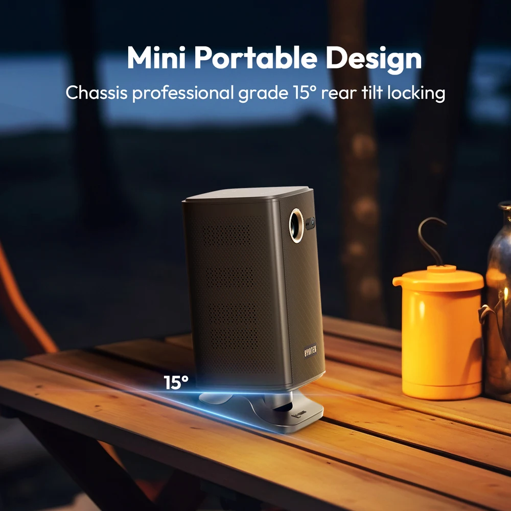 BYINTEK UFO P70X - Portable 3D Projector with 4-Hour Battery