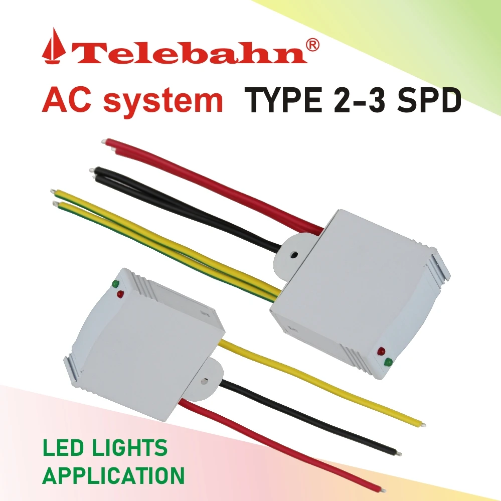 Factory Telebahn IP67 230V 275V 320V AC 10kA 10kV 20kA 20kV LED Street Light SPD Surge Protection Suppressor Protector Device