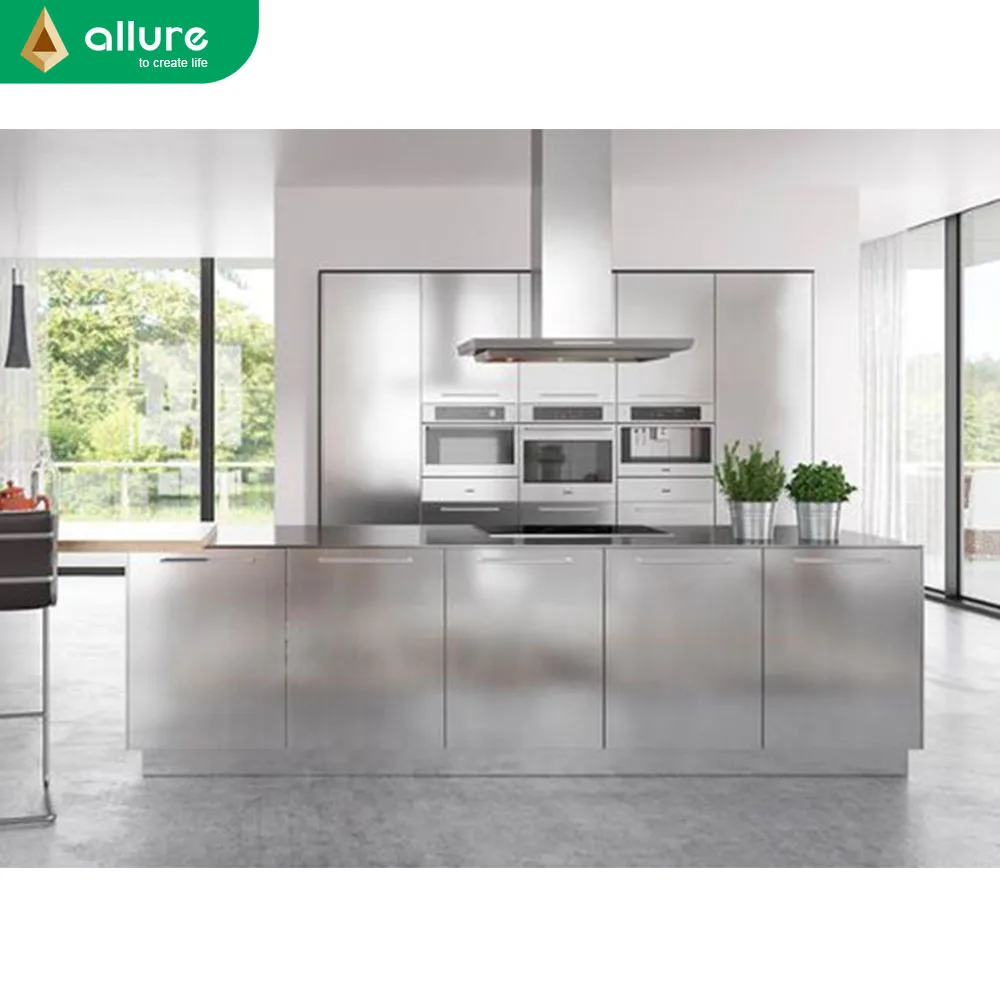 Allure Household Hadnale Pantry Kitchen Cabinet Accessories Stainless Steel