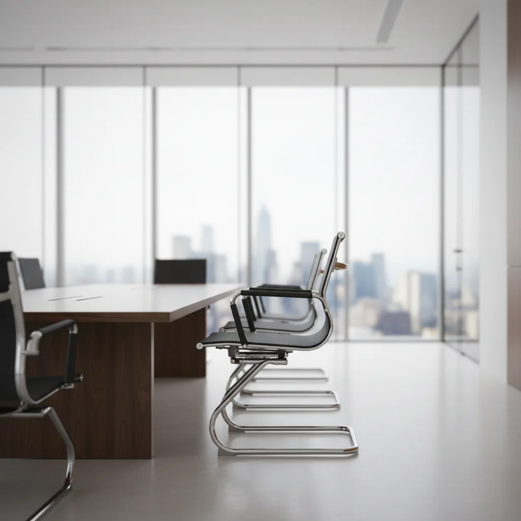 Modern Ergonomic Leather Executive Office Chair with Adjustable Height and Steel Frame Assembly 6