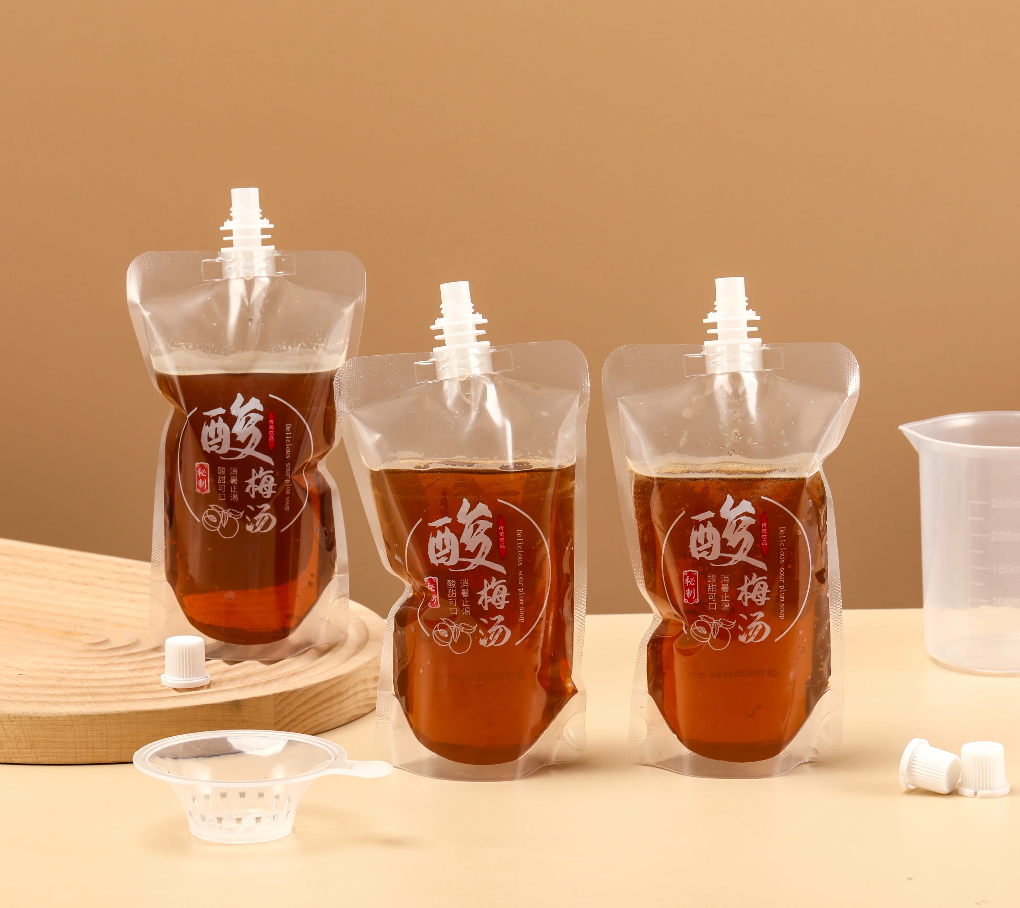 drink pouch with spout packaging Beverage Bag With plastic packaging baby food Spout Pouch