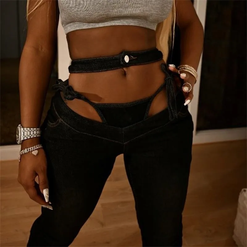 Shop Our Trending Sexy Women's Jean Bottoms Black Low Rise