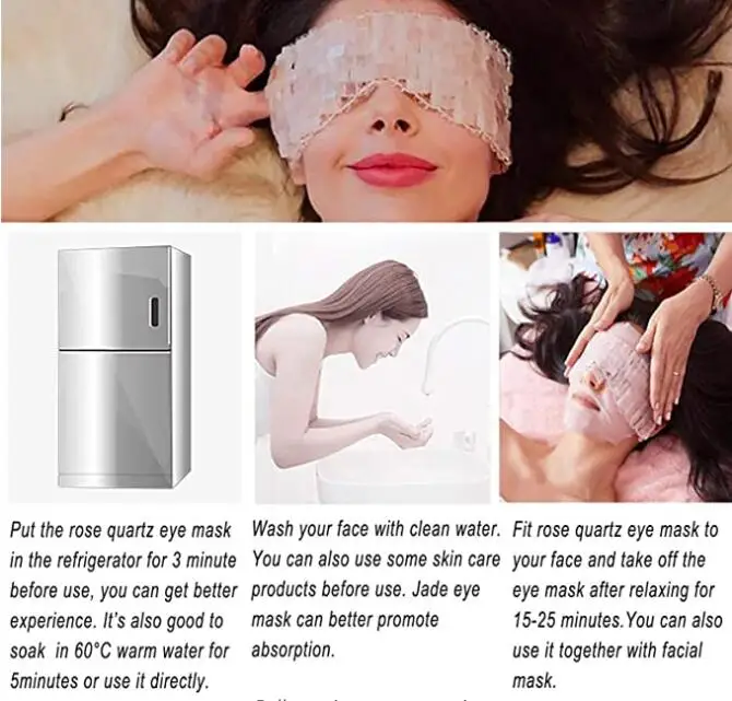 Factory Wholesale Skincare Eye Massage Beauty Tool Natural Stone Rose Quartz Jade
