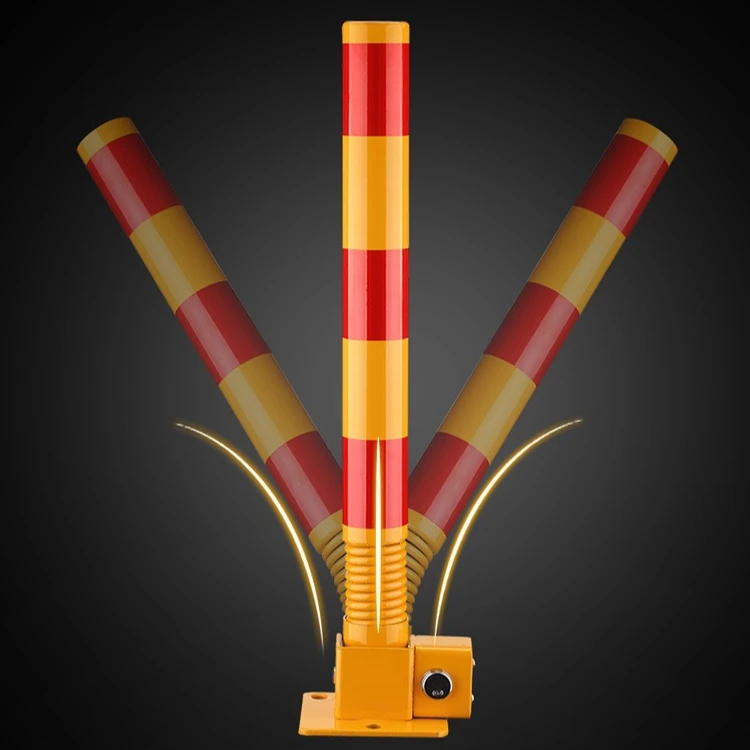 Красный желтый светоотражающий полуавтоматический стопорный столб столбы пружинный парковочный блокиратор