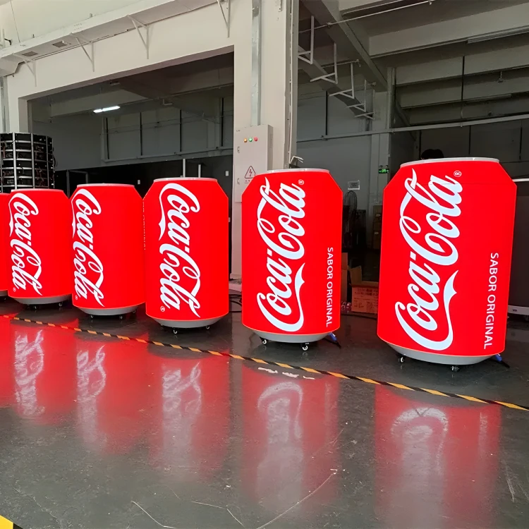 Customized Beer Cola Cans Par LED Screen Spherical Round Ball LED Screen Display