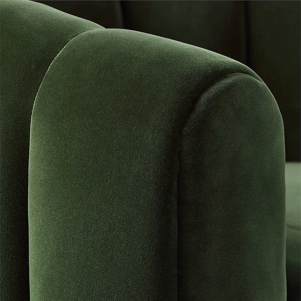Velvet Swivel Accent Chair Channeled Single Sofa Luxury Occasional Armchairs Living Room Event Rental Use