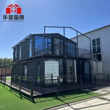 Hurricane Best Steel 2 story container house Double-story 30ft& 40ft Expandable Container House