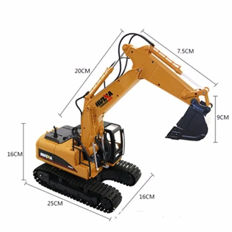 1/14 Scale 15 Channel RC Car Huina 1550 Remote Control Excavator