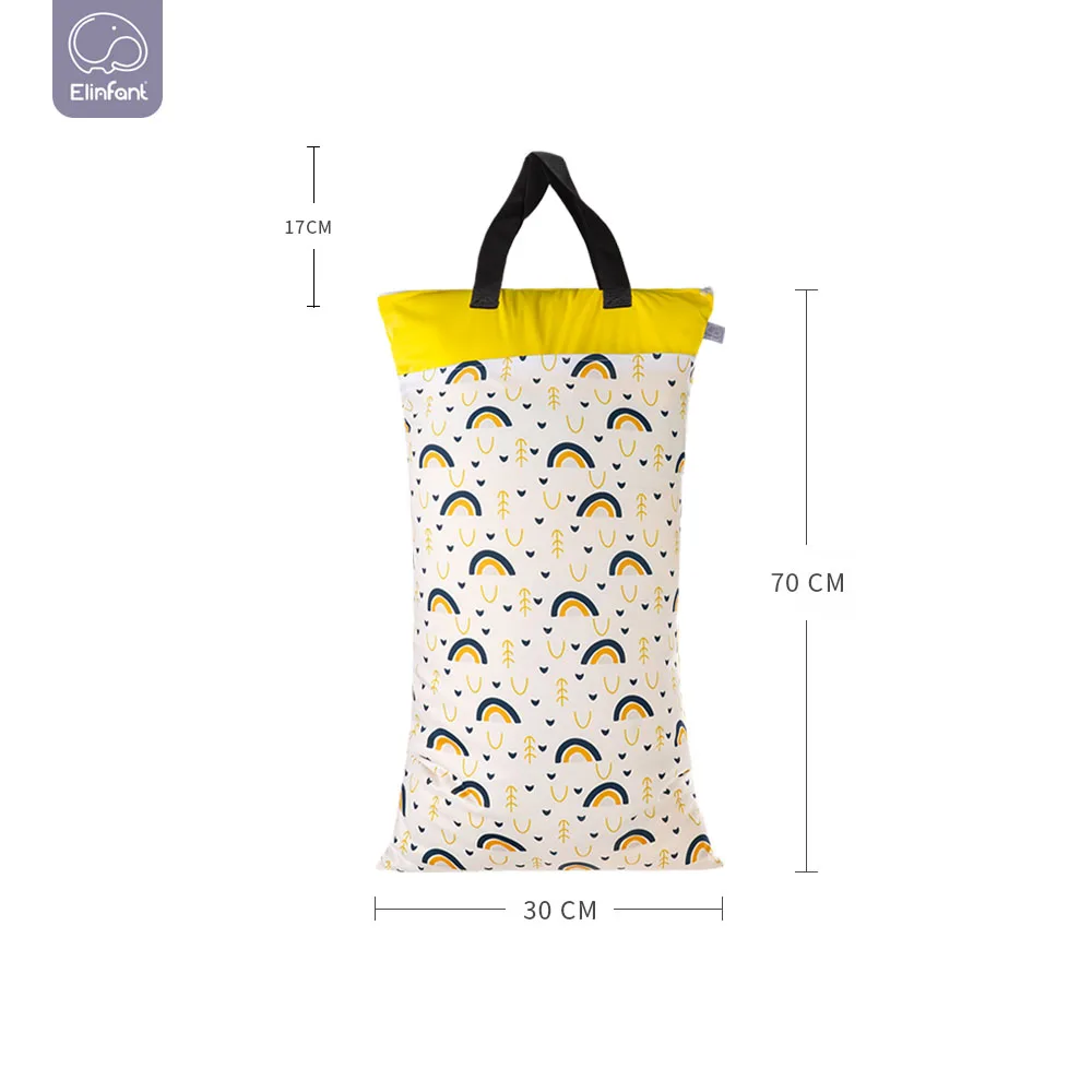 Borse Pannolini Impermeabili - Set 3 Pezzi, Zip, Riutilizzabili, Beige - Foto 6