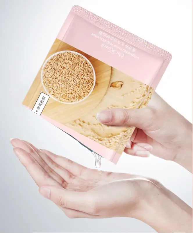 Private Label One Spring Oat Grain Extract Natural Moisturizing Rejuvenating Face Care Purify Hydrating Silk Facial Mask