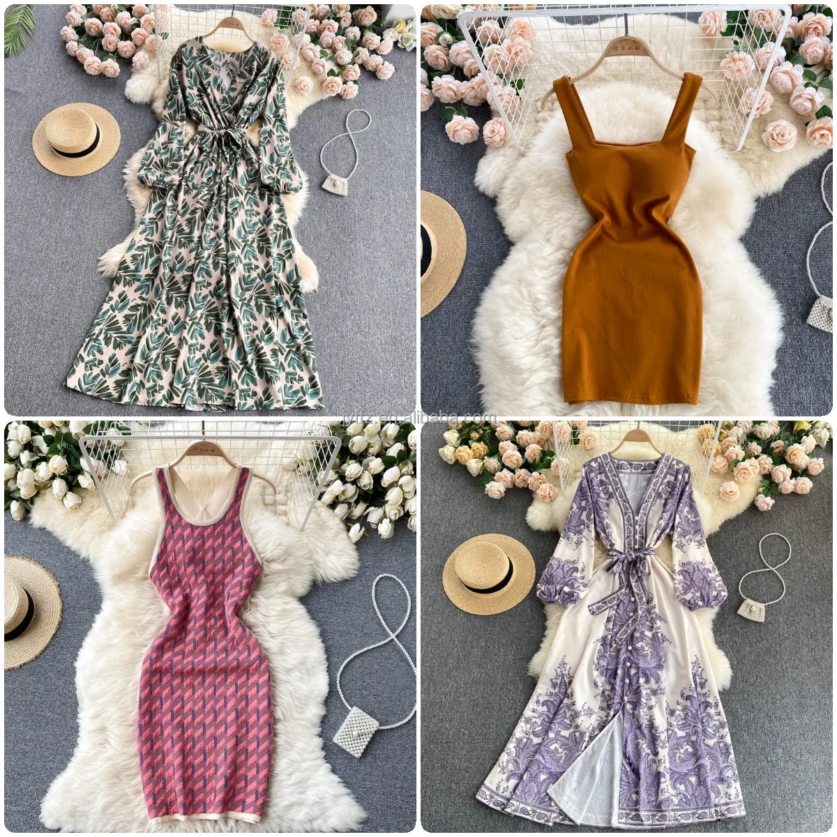 2022 summer fashion elegant dress French women's clothing manufacturers wholesale