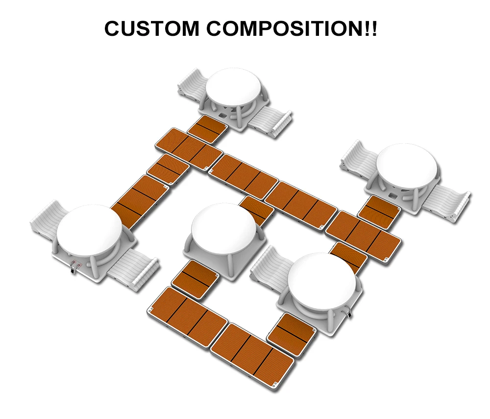Marine Modular Floating Bridge Pontoon Dock Inflatable Tent