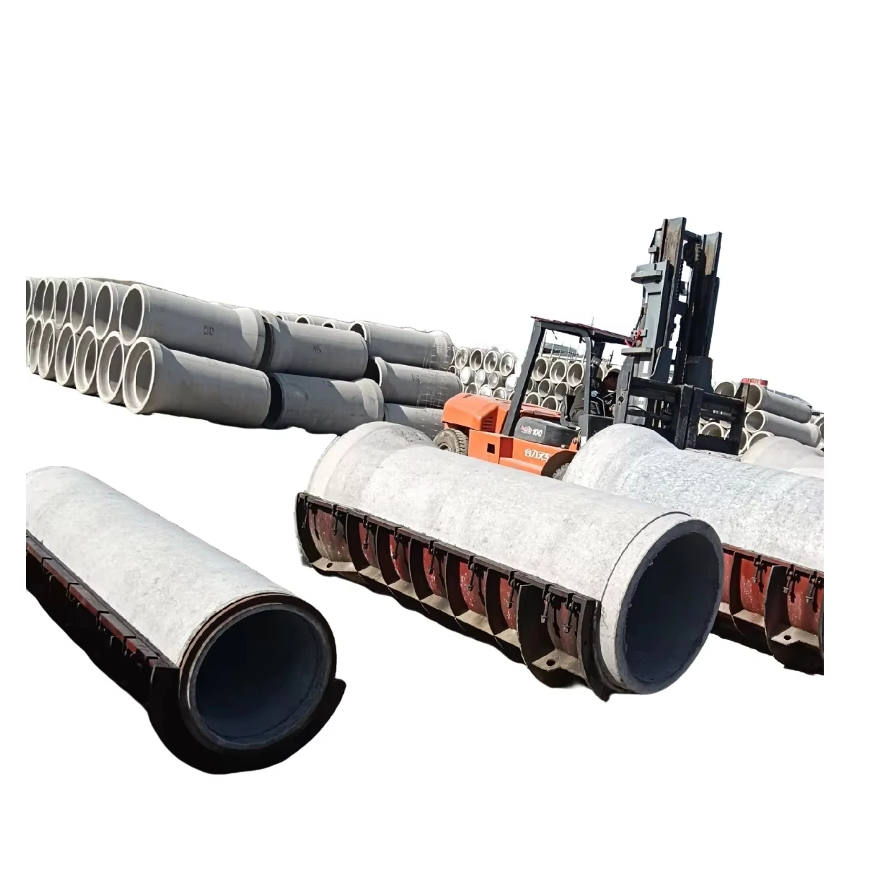 Reinforced Concrete Pipe Production LineCement Pipe Making  Machine Concrete Pipe Mould