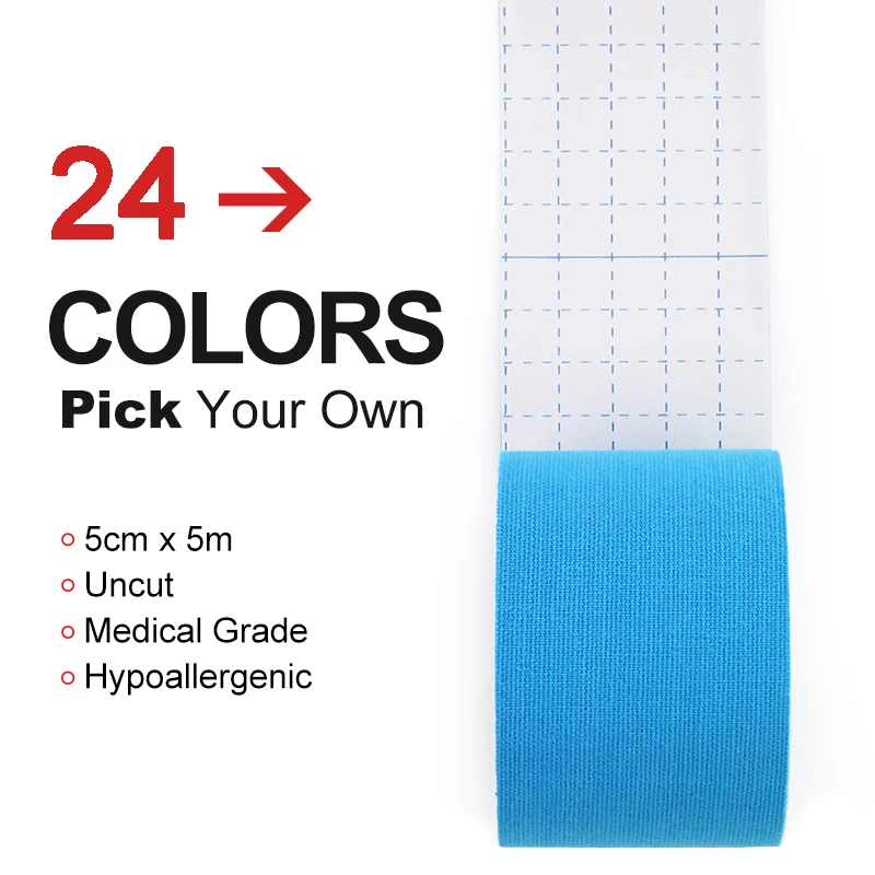 
 Оптовая продажа, индивидуальный принт, многоцветная Спортивная кинезиологическая спортивная лента, водонепроницаемая кинезиологическая лента, спортивная лента для мышц, ce iso  