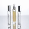 Clear bottle + black/gold/seliver lid