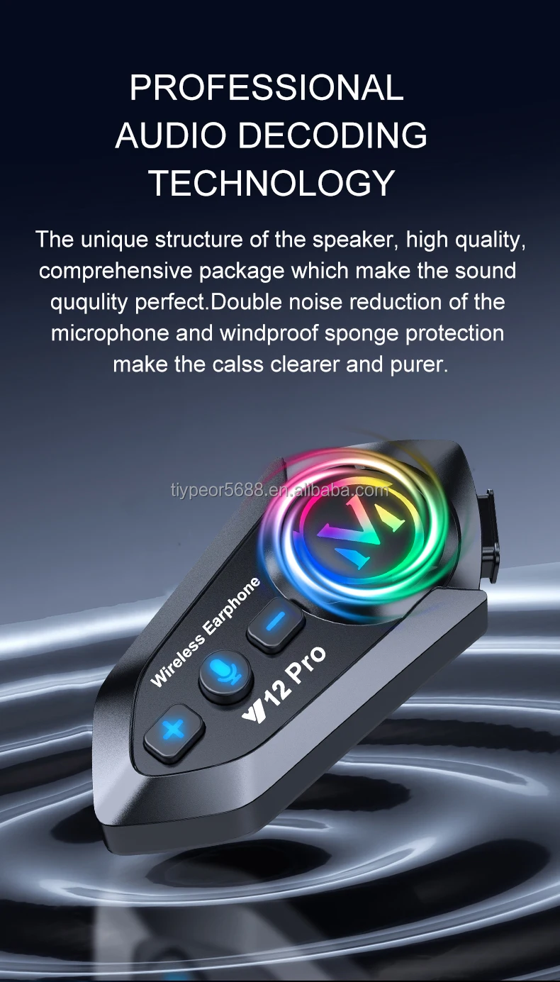 product tiypeor bluetooth helmet headset microphone waterproof noise reduction for motorcycles wireless hands on talking headset-6