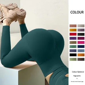 Custom Logo Womens Sports Clothing Butt Lift Workout Seamless Leggings Gym Fitness Pants Scrunch Yoga Leggings for Women